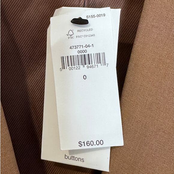 NWT Banana Republic Sculpted stretch blazer size 0 tan - Picture 5 of 7